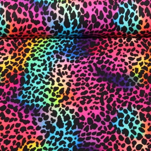 Sommersweat - French Terry Digitaldruck Leo Multicolor