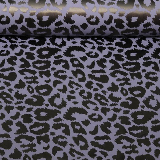 Regenjackenstoff - Aqua Protect Digitaldruck Leo auf Violett