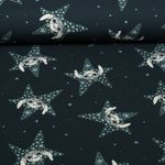 Jersey - Digitaldruck Lilo & Stitch Sterne Blau