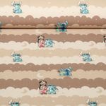 Jersey - Digitaldruck Lilo & Stitch Wolken Braun