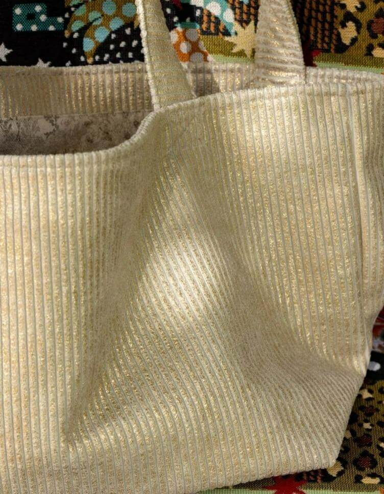 Polsterstoff Cord - Metallic Gold-2 Polsterstoff Cord - Metallic Gold-2