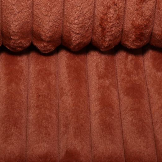 Schweres Kunstfell - Streifen Terracotta