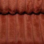 Schweres Kunstfell - Streifen Terracotta-0