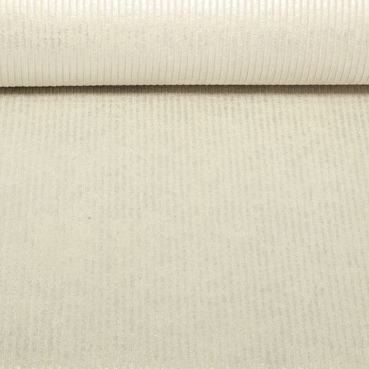 Polsterstoff Cord - Metallic Silber
