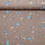 Jersey - Digitaldruck Lilo & Stitch Monde Braun