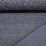 Teddyfleece - Boucle Doubleface Uni Jeansblau