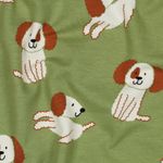 Softsweat - Wesołe Psy Zielony Szczotkowany