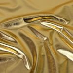 Faschingsstoff - Folienjersey Lamé Uni Gold Faschingsstoff - Folienjersey Lamé Uni Gold