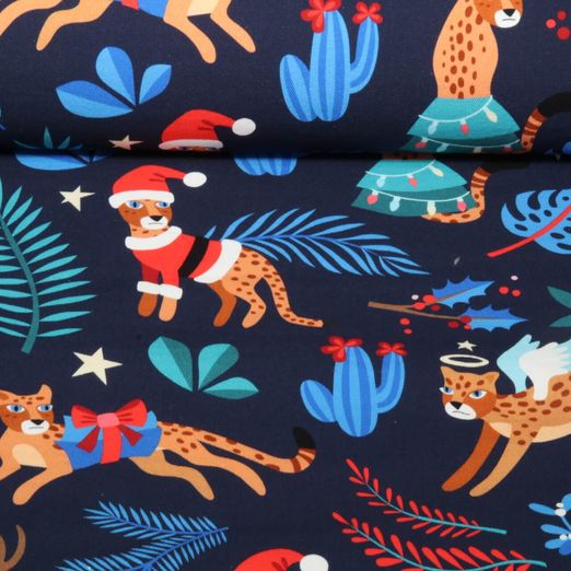 Bio Canvas - HHL Digitaldruck Wild XMAS 2025 Leo Navy