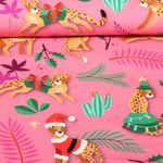 Ekologisk Canvas - HHL Digitaltryck Wild XMAS 2025 Leo Pink