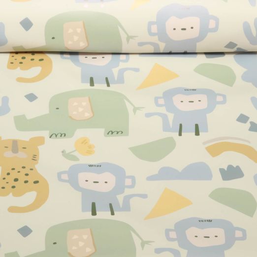 Regenjackenstoff - Safaritiere Ecru