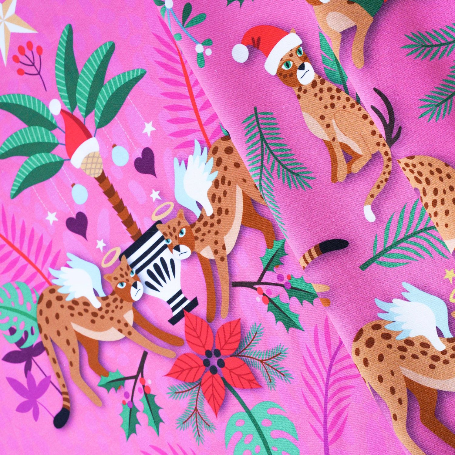 Bio Sommersweat Panel - HHL Wild XMAS 2025 Leo Pink-1 Bio Sommersweat Panel - HHL Wild XMAS 2025 Leo Pink-1