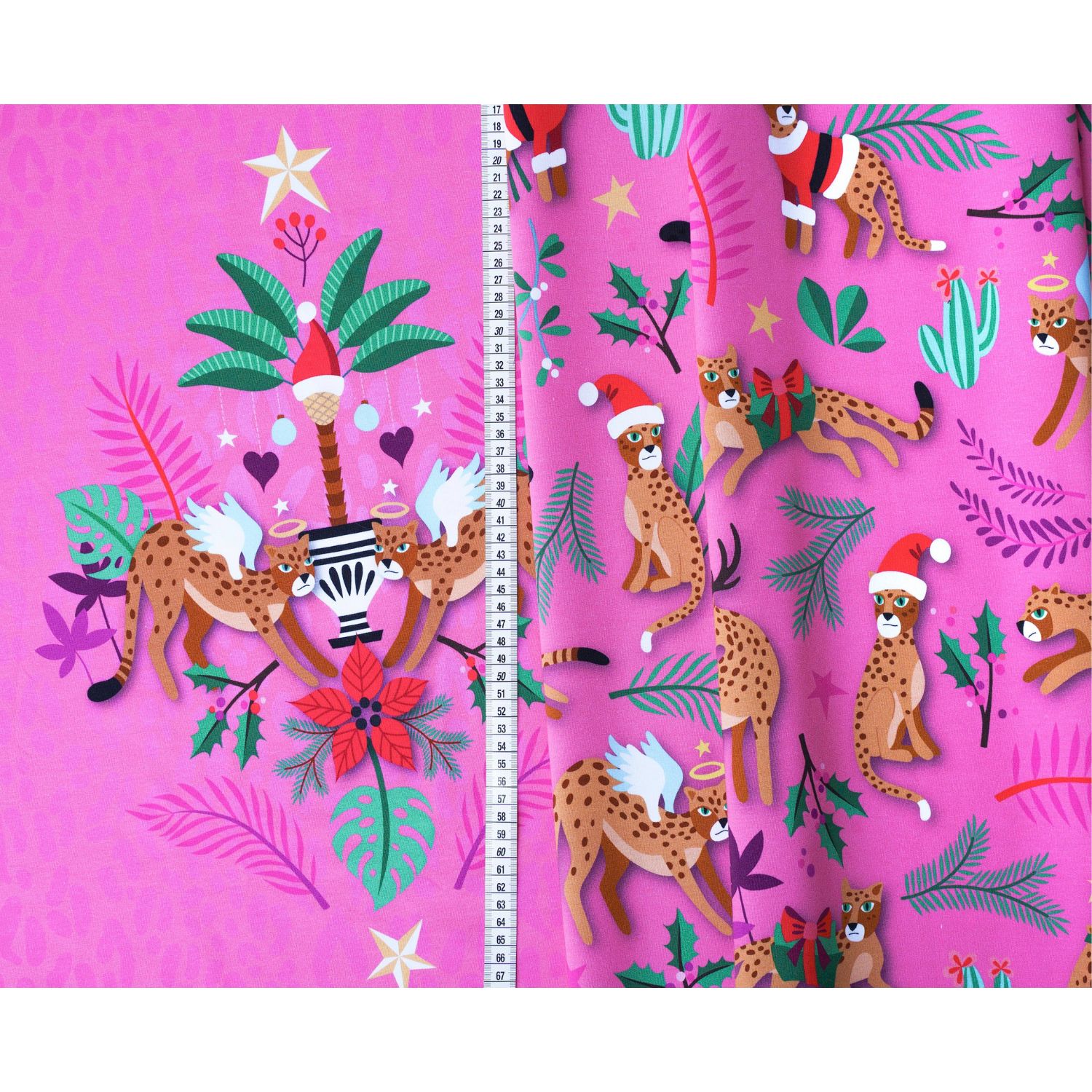 Bio Sommersweat Panel - HHL Wild XMAS 2025 Leo Pink-2 Bio Sommersweat Panel - HHL Wild XMAS 2025 Leo Pink-2