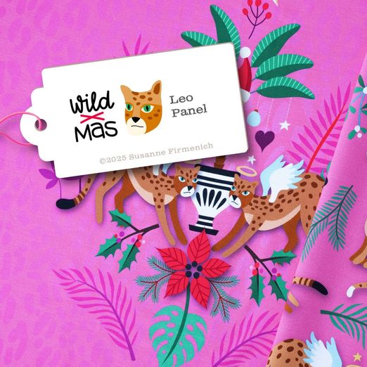 Bio Sommersweat Panel - HHL Wild XMAS 2025 Leo Pink Bio Sommersweat Panel - HHL Wild XMAS 2025 Leo Pink
