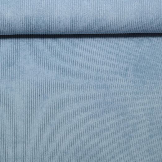 Babycord Mike - Stretch Uni 3mm Jeansblau