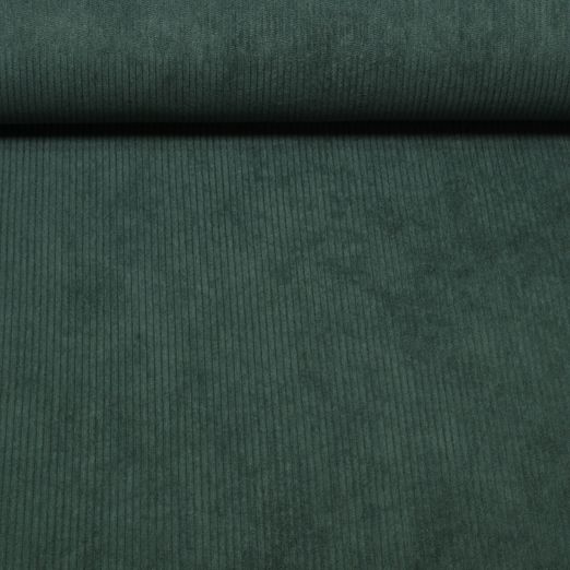 Babycord Mike - Stretch Uni 3mm Flaschengrün