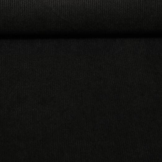 Babycord Mike - Stretch Uni 3mm Schwarz