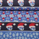 Jersey jacquard bio - HHL Wild XMAS 2025 - Bleu Nordic Leo