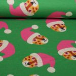 Økologisk Jacquard Jersey - HHL Wild XMAS 2025 Wild Santa Green