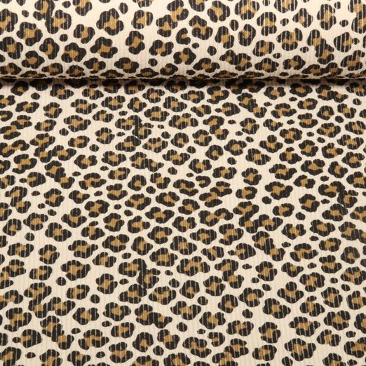 Babycord - Stretch Leomuster Helles Sand