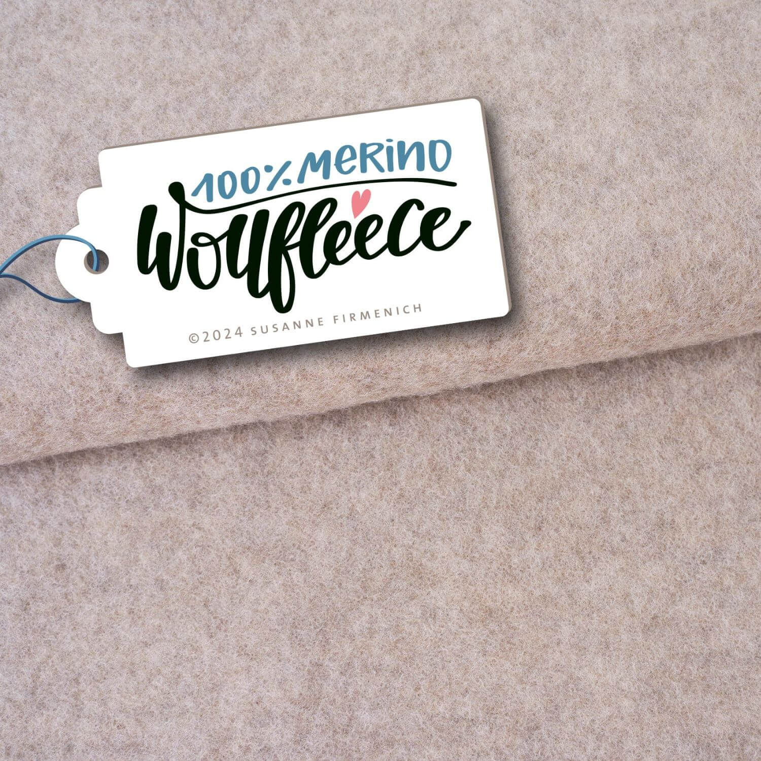 Merino Bio Wollfleece - Hamburger Liebe Dunkles Sand-0 Merino Bio Wollfleece - Hamburger Liebe Dunkles Sand-0