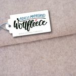 Merino Bio Wollfleece - Hamburger Liebe Dunkles Sand Merino Bio Wollfleece - Hamburger Liebe Dunkles Sand