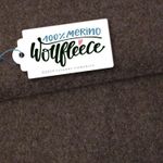 Merino Bio Wollfleece - Hamburger Liebe Braun Melange Merino Bio Wollfleece - Hamburger Liebe Braun Melange