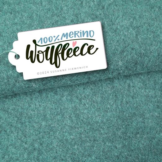 Merino Bio Wollfleece - Hamburger Liebe Oregano Merino Bio Wollfleece - Hamburger Liebe Oregano