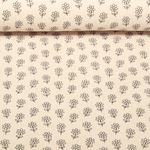 Babycord - Stretch Blumen Helles Sand