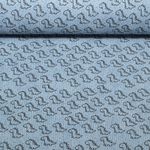 Babycord - Stretch Kleine Dinos Hellblau