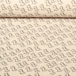 Babycord - Stretch Kleine Dinos Helles Sand