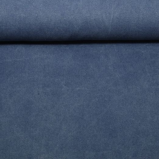 Canvas Stonewashed - Uni Denimblau