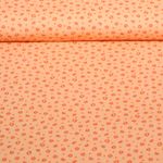 Babycord - Digitaldruck Mille Fleur Aprikot