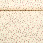 Babycord - Digitaldruck Mille Fleur Ecru Rosa