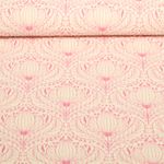 Seersucker - Cotton Vintage Blüten Ecru Rosa