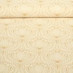 Seersucker - Cotton Vintage Blüten Ecru Braun