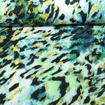 Sweat - French Terry Digitaldruck Leo Abstrakt Blau Angeraut