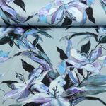 Jersey - Digitaldruck Lilien Hellblau