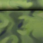 Sommersweat - French Terry Digitaldruck Batik Olivgrün