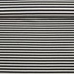 Viskosejersey - Streifen 5 mm Weiß Navy