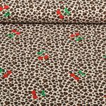 Jersey - Leo mit Kirschen Beige