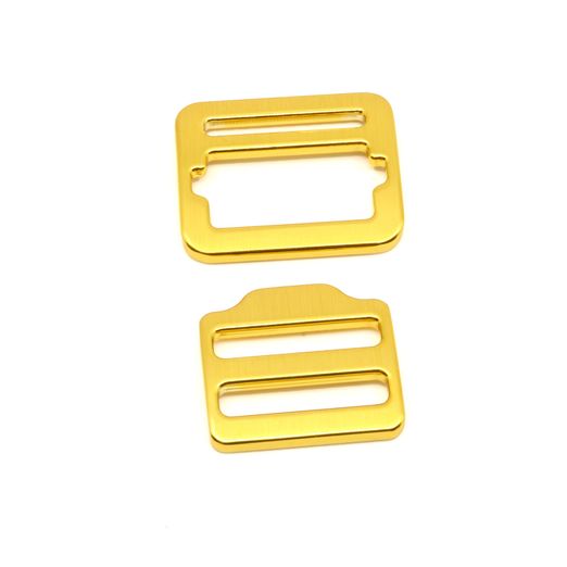 Metall Schiebeverschluss 25mm gold