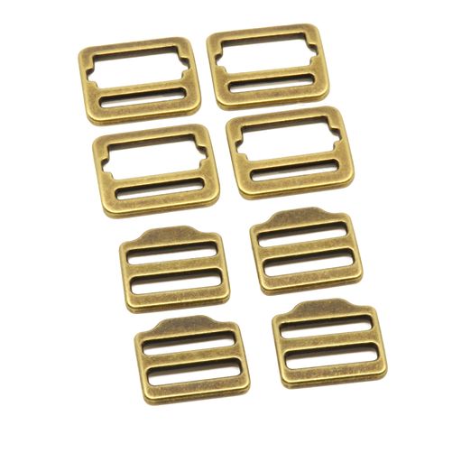 Fermoir coulissant en métal 25 mm - Laiton