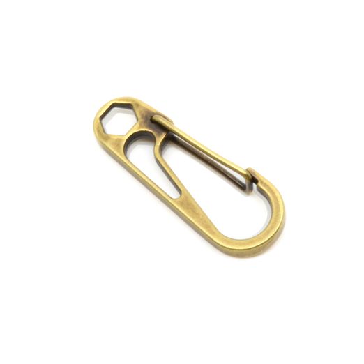 Kordelkarabiner messing