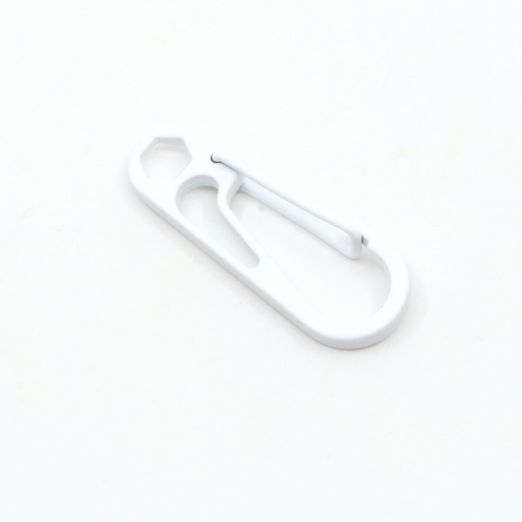 Kordelkarabiner weiß B3