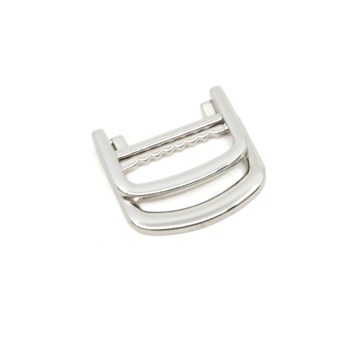 Klappbarer Doppel-D-Ring 25mm silber