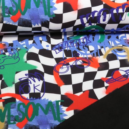 Softshell - Impression digitale Voitures de course Vintage Ecru