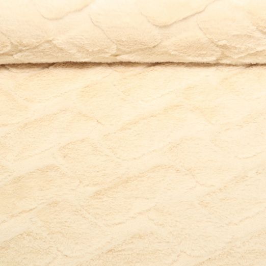 Kunstfell - Abstrakt Uni Beige