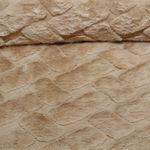 Kunstfell - Abstrakt Uni Hellbraun