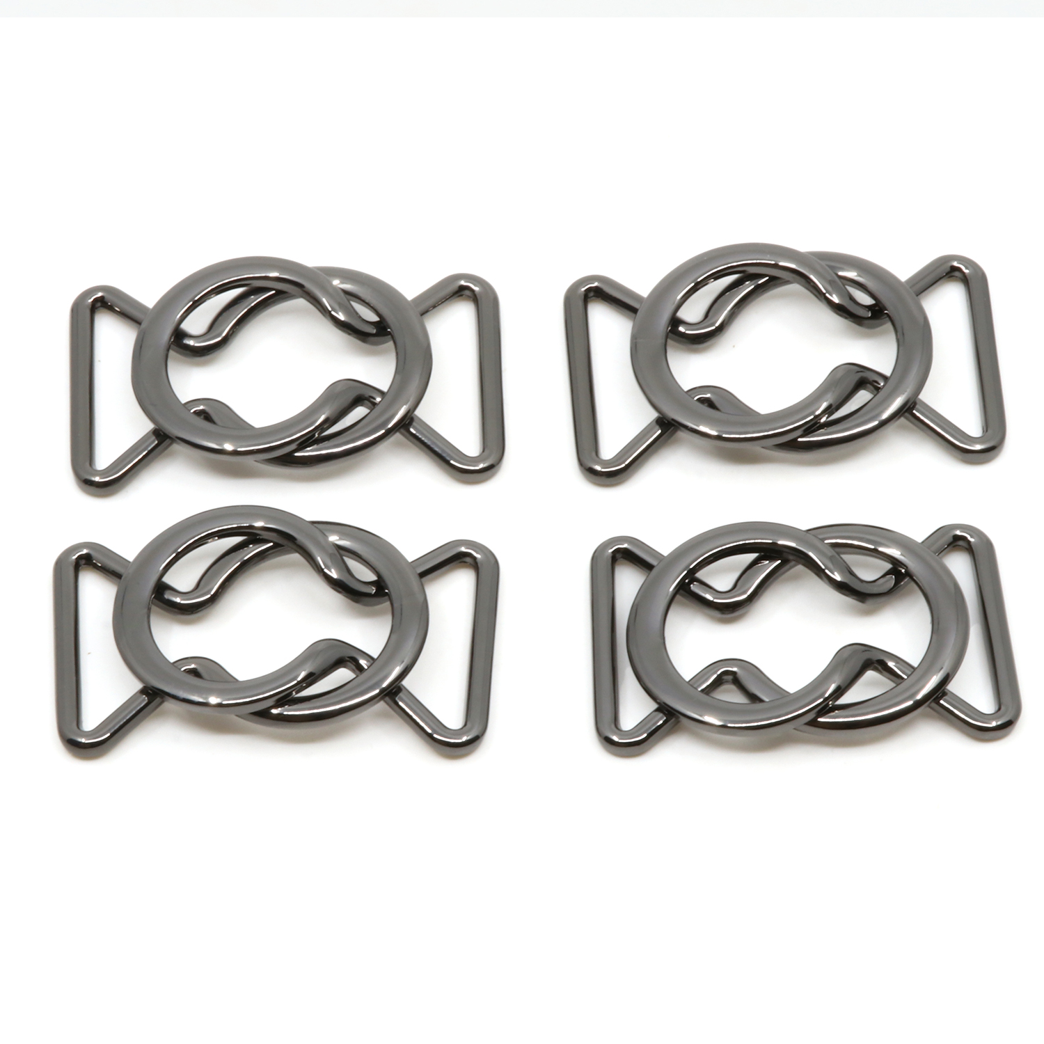 Gürtelschnalle Design 25mm gunmetal-1 Gürtelschnalle Design 25mm gunmetal-1